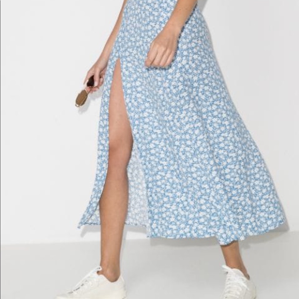 Reformation Zoe skirt - blue floral